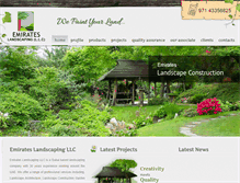 Tablet Screenshot of emirateslandscaping.com